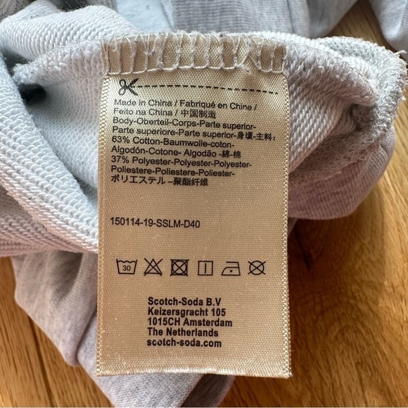 MAISON SCOTCH SCOTCH & SODA BAMBOO BEACH  SWEATSHIRT - M - Picture 4 of 12